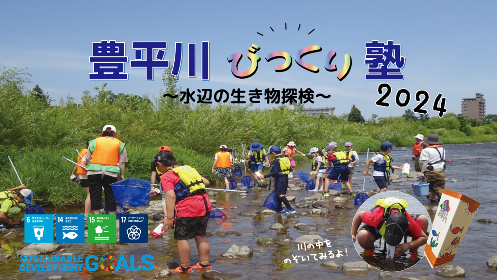『豊平川びっくり塾～水辺の生き物探検③～』を実施しました