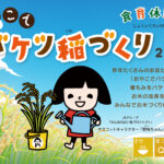 『食育体験塾 おやこでバケツ稲づくり①』を実施しました
